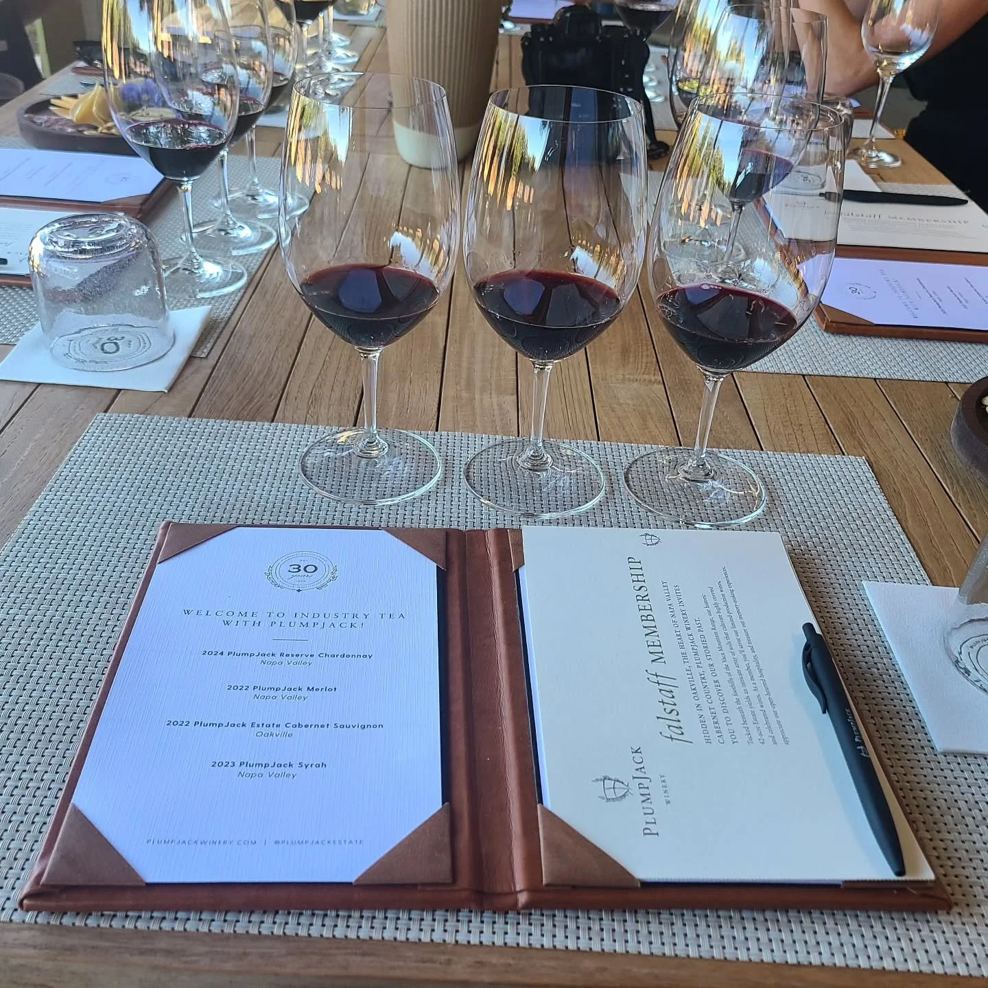 A perfect Oakville afternoon at Plumpjack with @bangwinecountry .  Screening a winery for clients and meeting my Napa busienss neighbors, I couldn't ask for a better &quot;workday.&quot; Thanks Mallory!