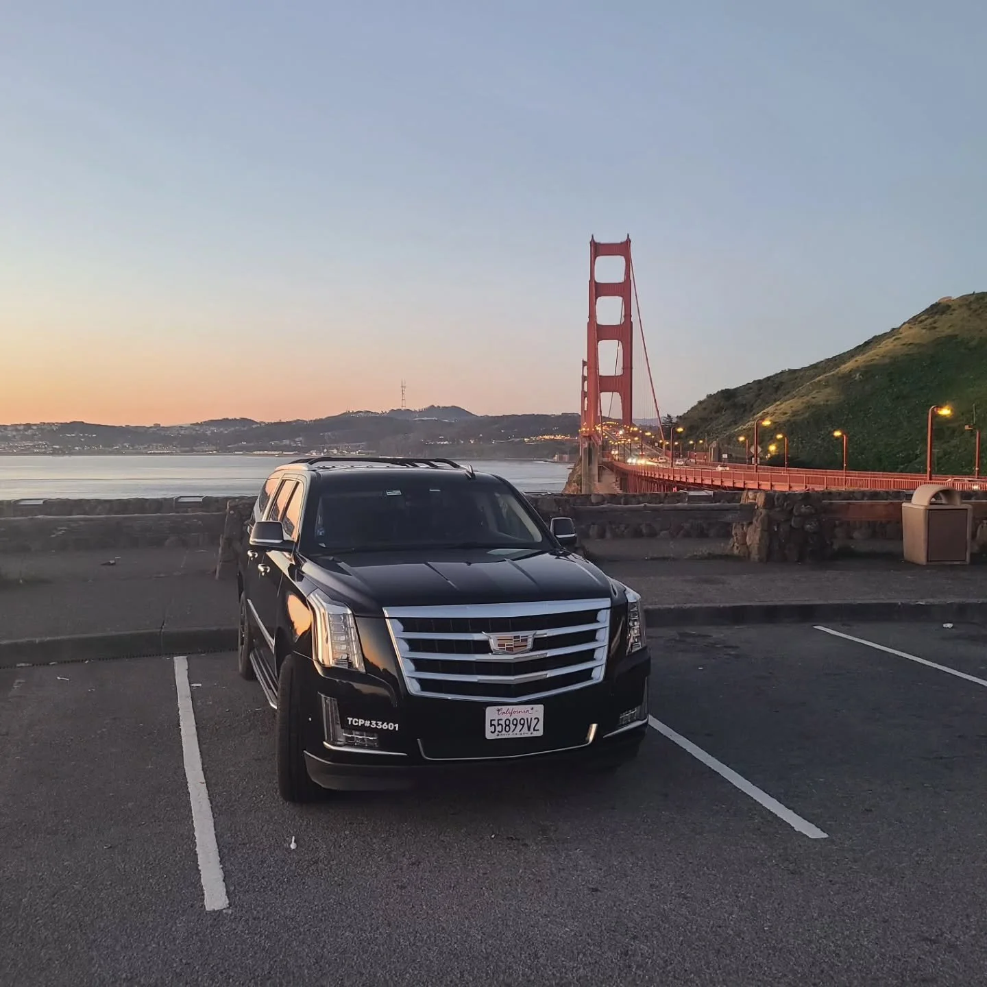 Oh God O'Clock run to SFO this morning yealds a Cadillac glamor shot.