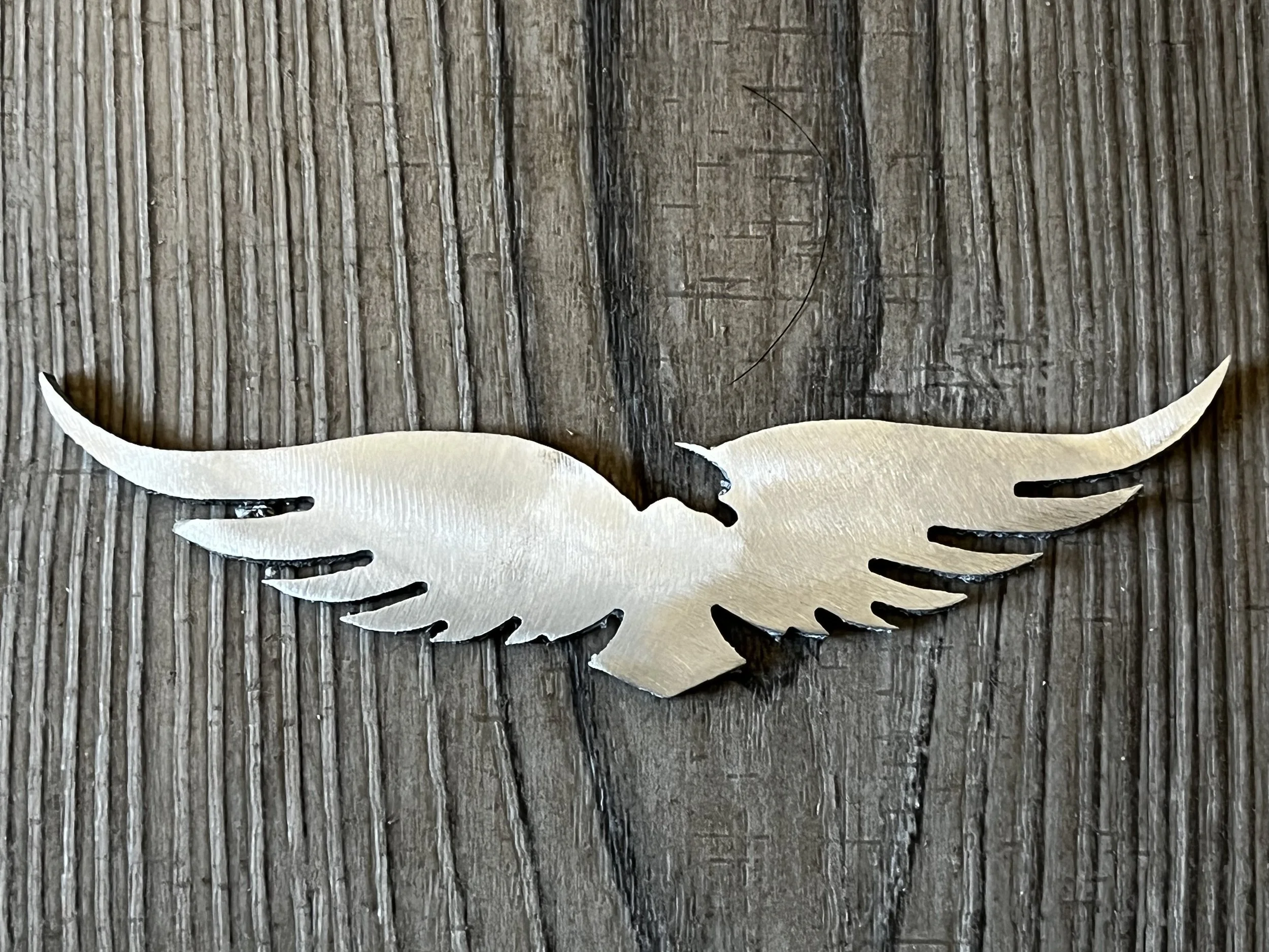 5" Eagle Wings Logo - Aluminum