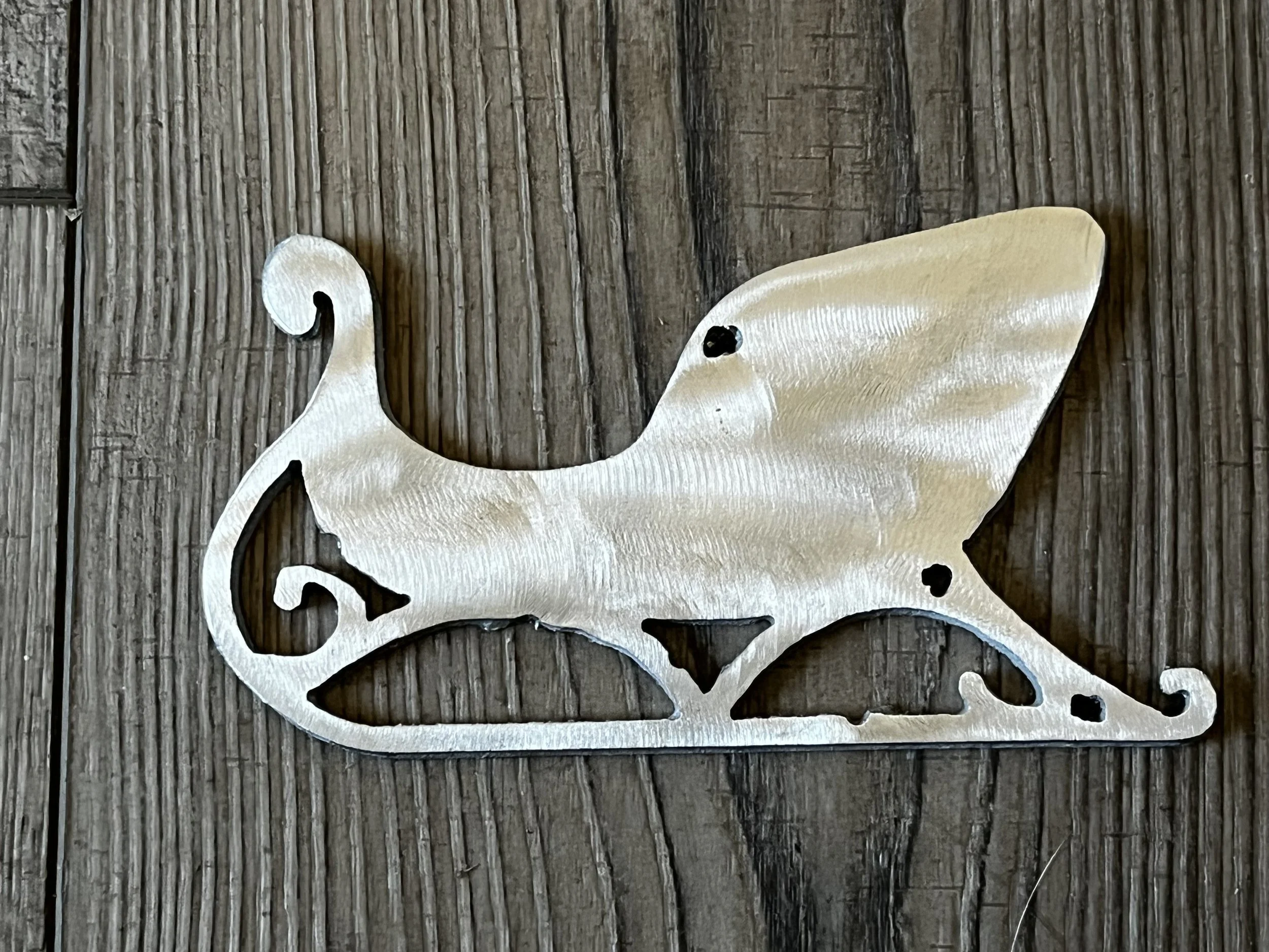 Sleigh Ornament - Aluminum