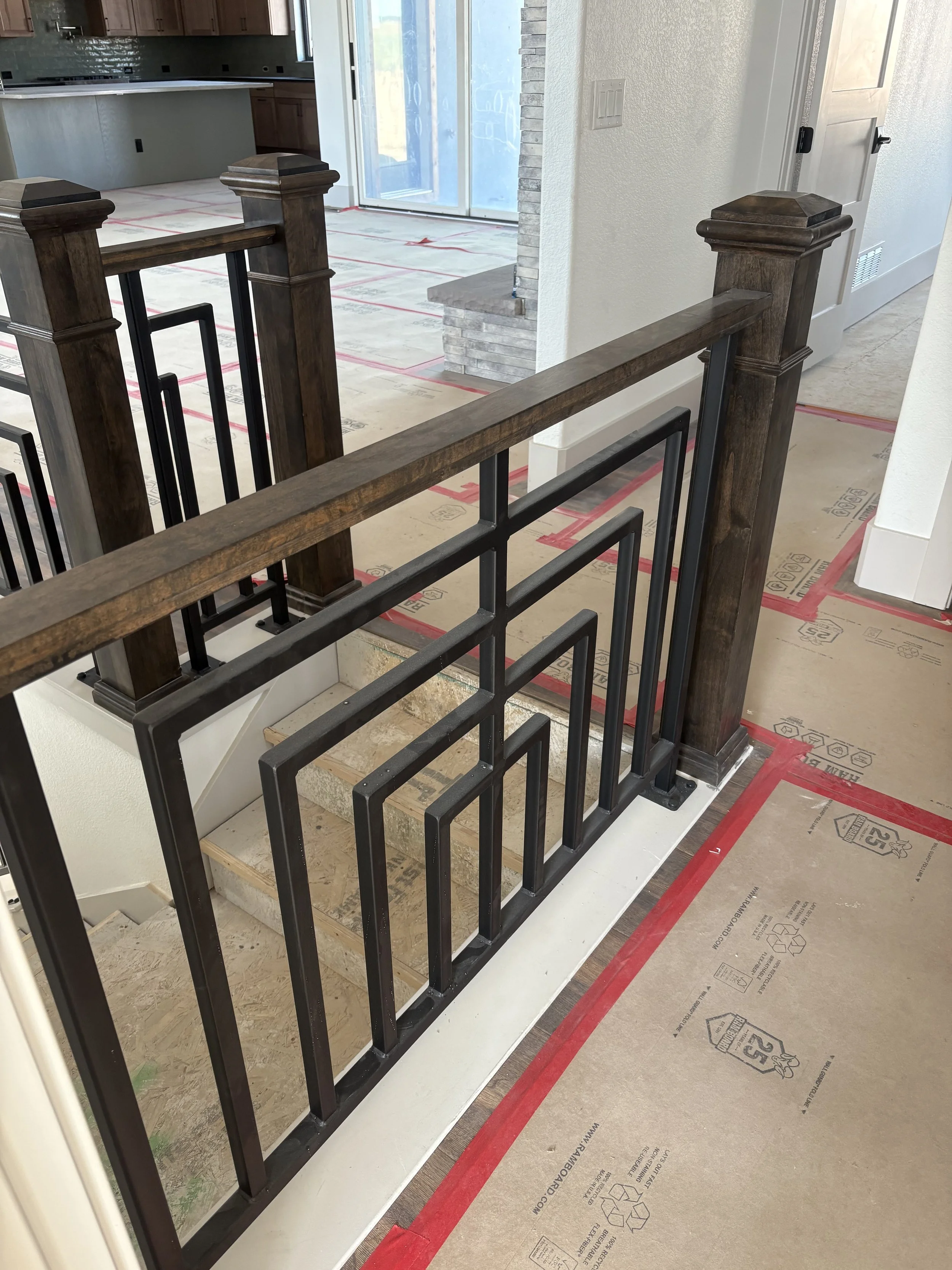Partnered on steel/wood railings for JS Homes, Parade of Homes entry for 2025.