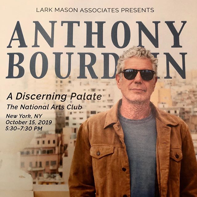 A special event about the life and legacy of chef and raconteur extraordinaire Anthony Bourdain @nationalartsclub in Gramercy Park with Dr. Tim Ryan, President of the @theculinaryinstituteofamerica and @lauriewoolever food writer and Bourdain&rsquo;s