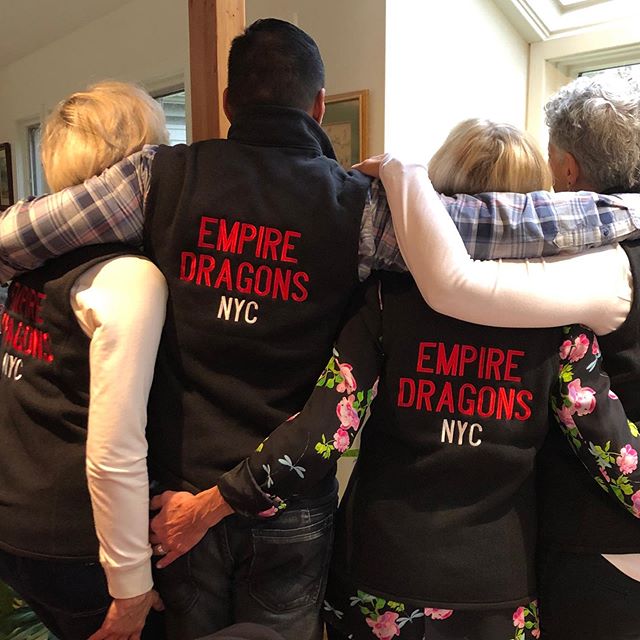 End of season party for @empiredragonsnyc - a great season. Celebrating our outstanding captain #donnawilson and coaches @jamesploz #heathermaloney and #risawalberg! Empire&rsquo;s fundraising benefit early next year will honor our beloved #docdragon