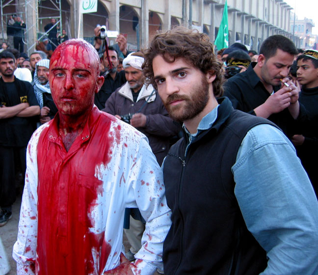 Deep wounds, self-inflicted every year by the pious. Karbala, Iraq