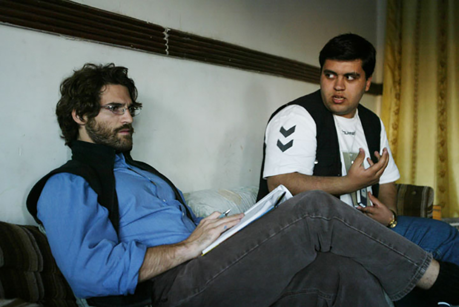Khalid Hussein, a translator in the Times’s Baghdad bureau, saved my life several times. He was shot and killed not long after this interview. Baghdad, 2004