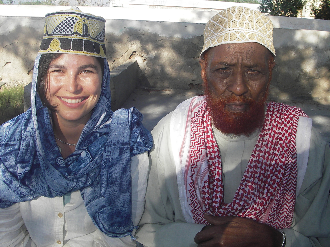 Courtenay with an elder in Somaliland