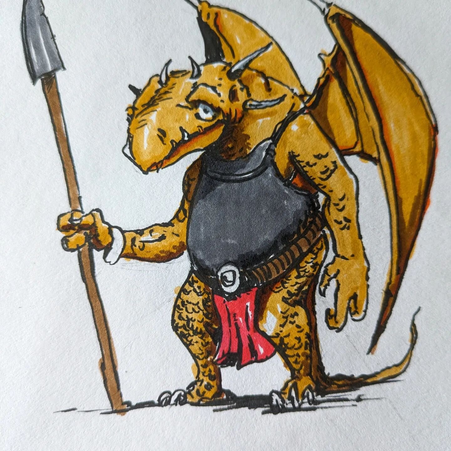 &quot;Imma fierce dwagon...&quot;
#dragonborn #dnd #dungeonsanddragons #characterdrawing #sketchbook