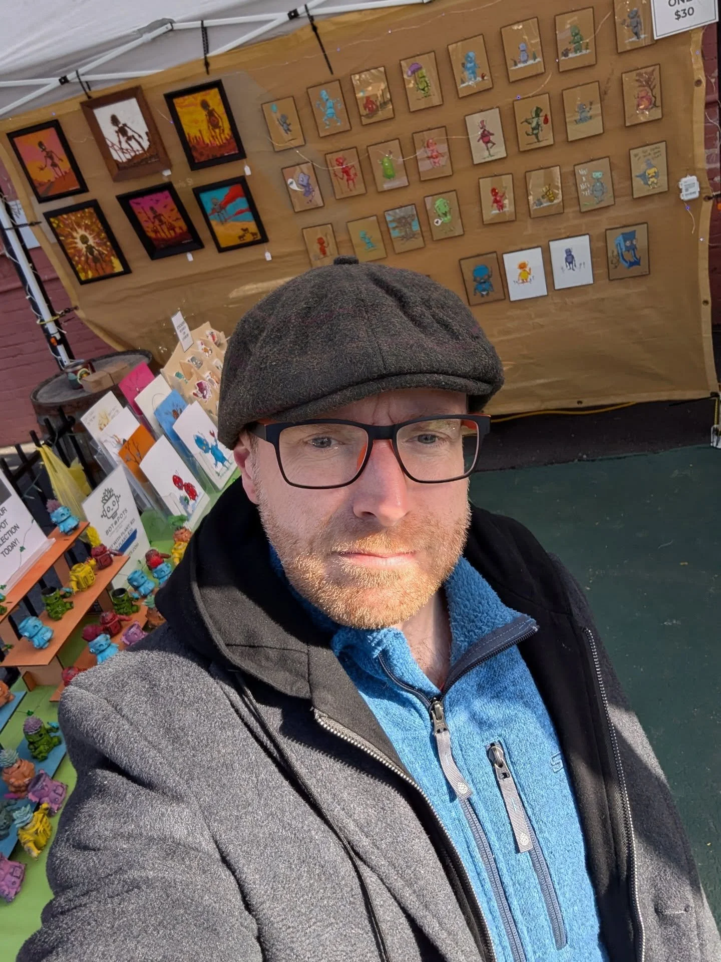 So much cool stuff in such a tiny place! Come see us at. @redbeardbrews today from 1-7!
#christmasmarket #artmarket #craftshow #whimsicalart