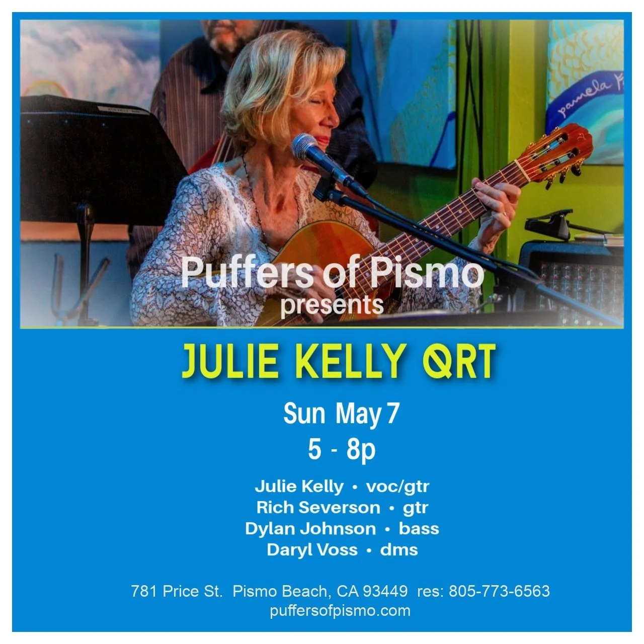 Julie Kelly Quartet!
