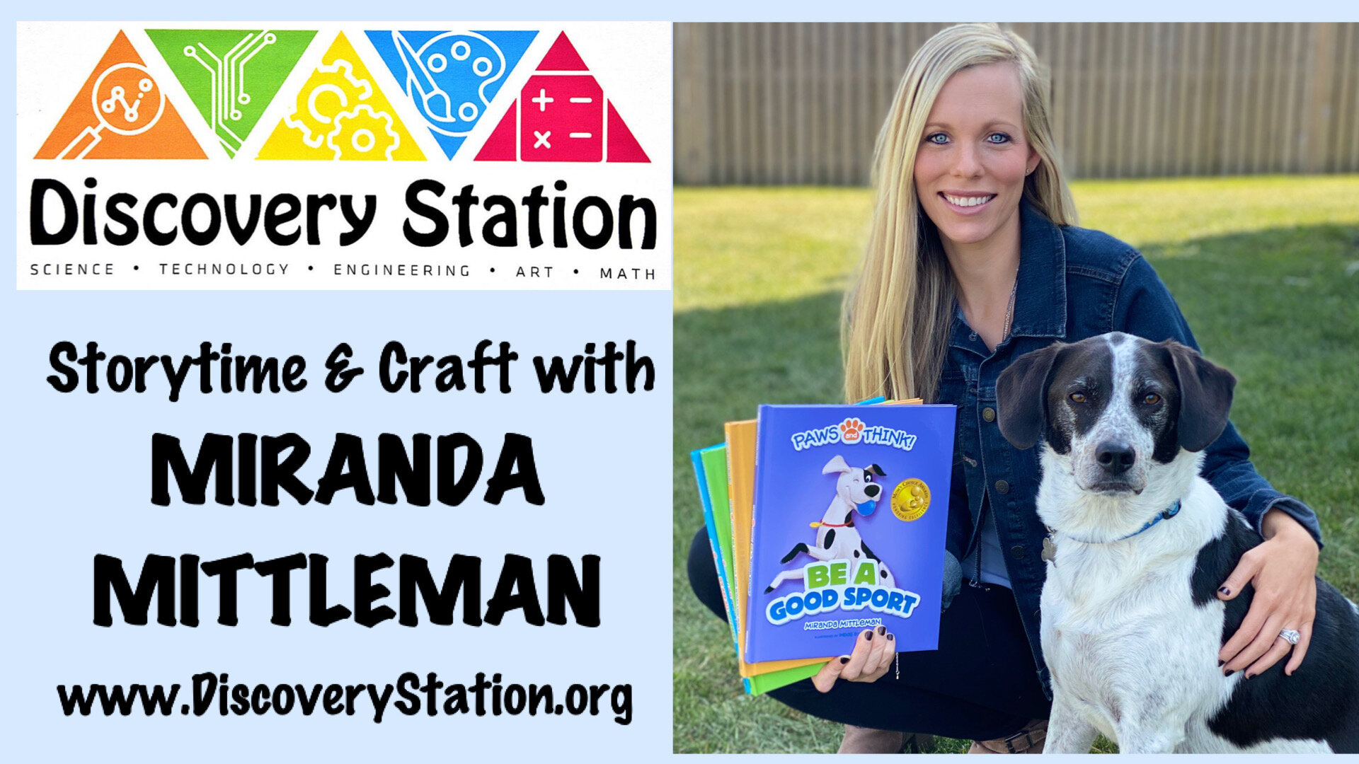 PAWS and THINK! Storytime at Discovery Station