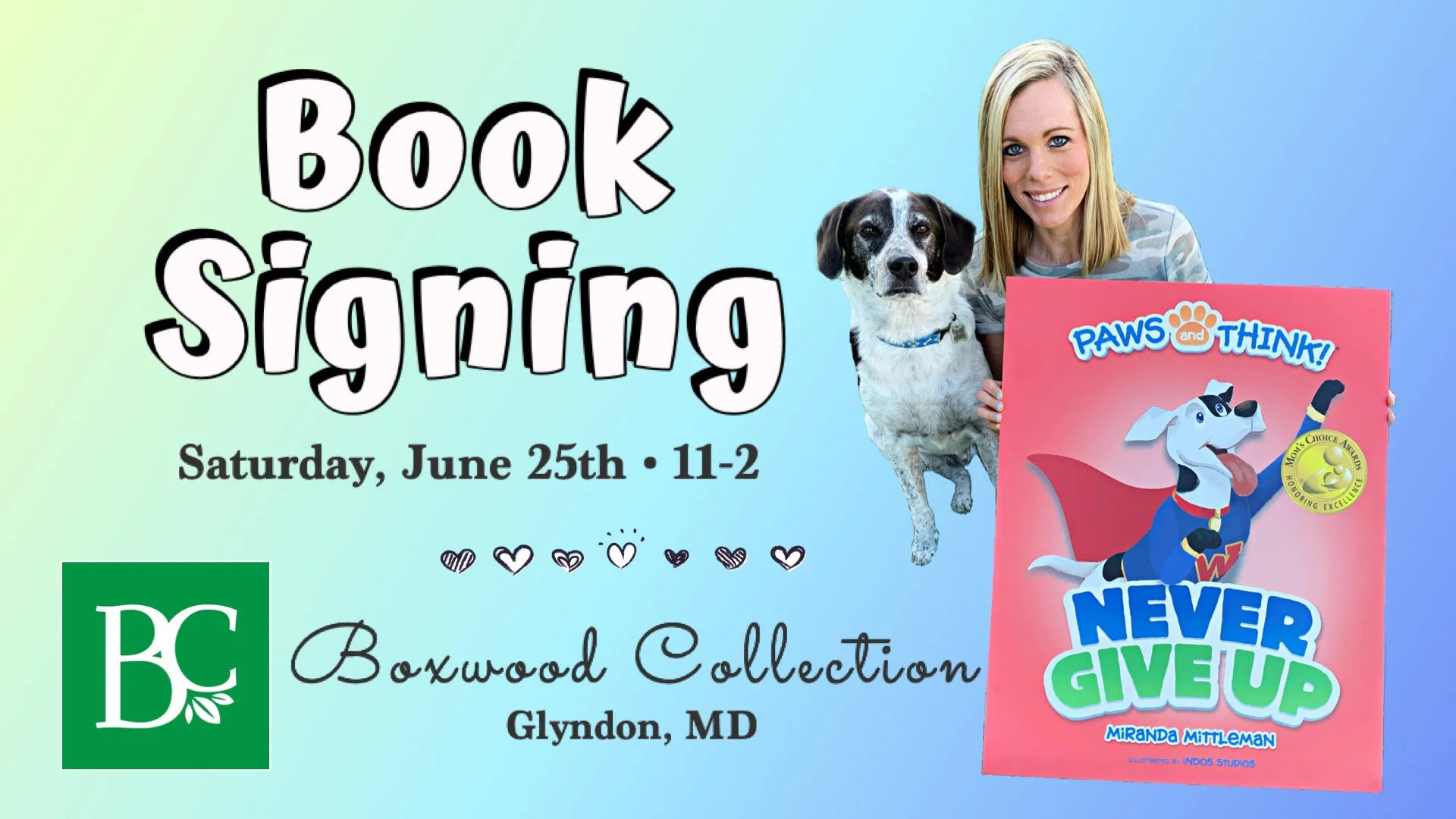 Book Signing at Boxwood Collection