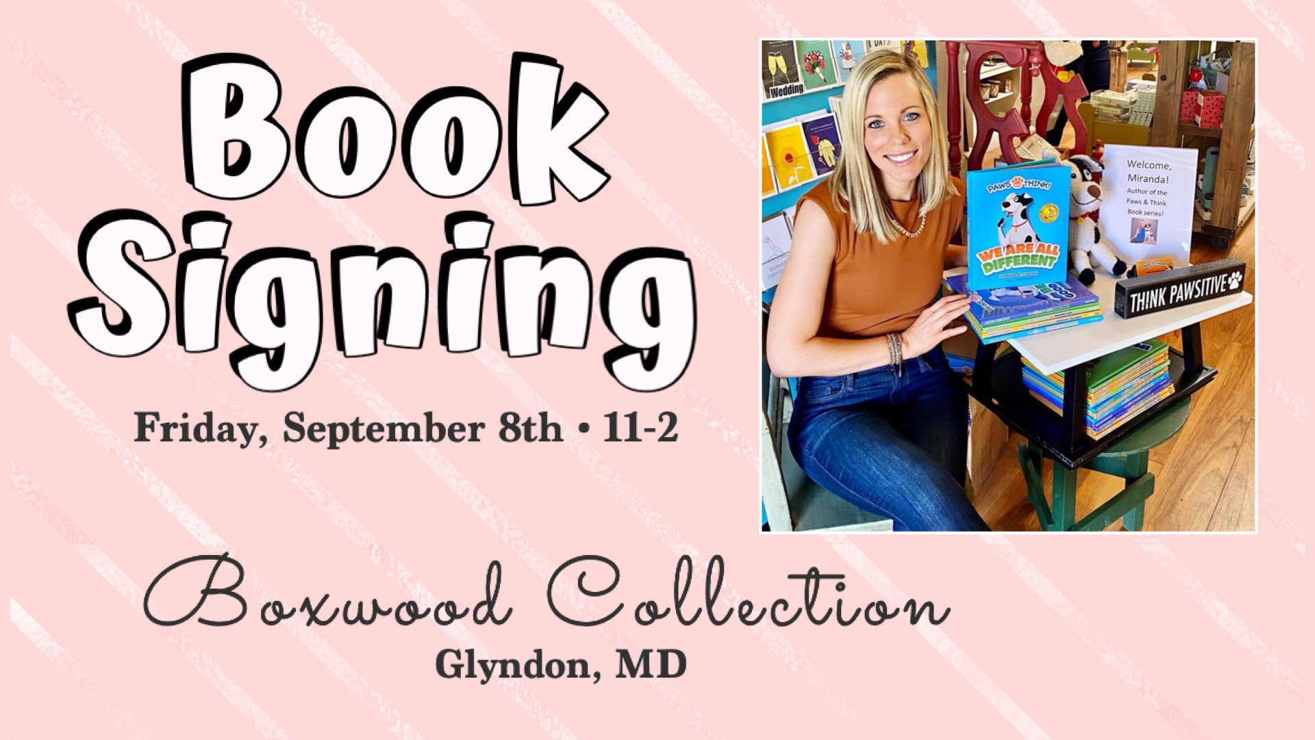 Book Signing at Boxwood Collection