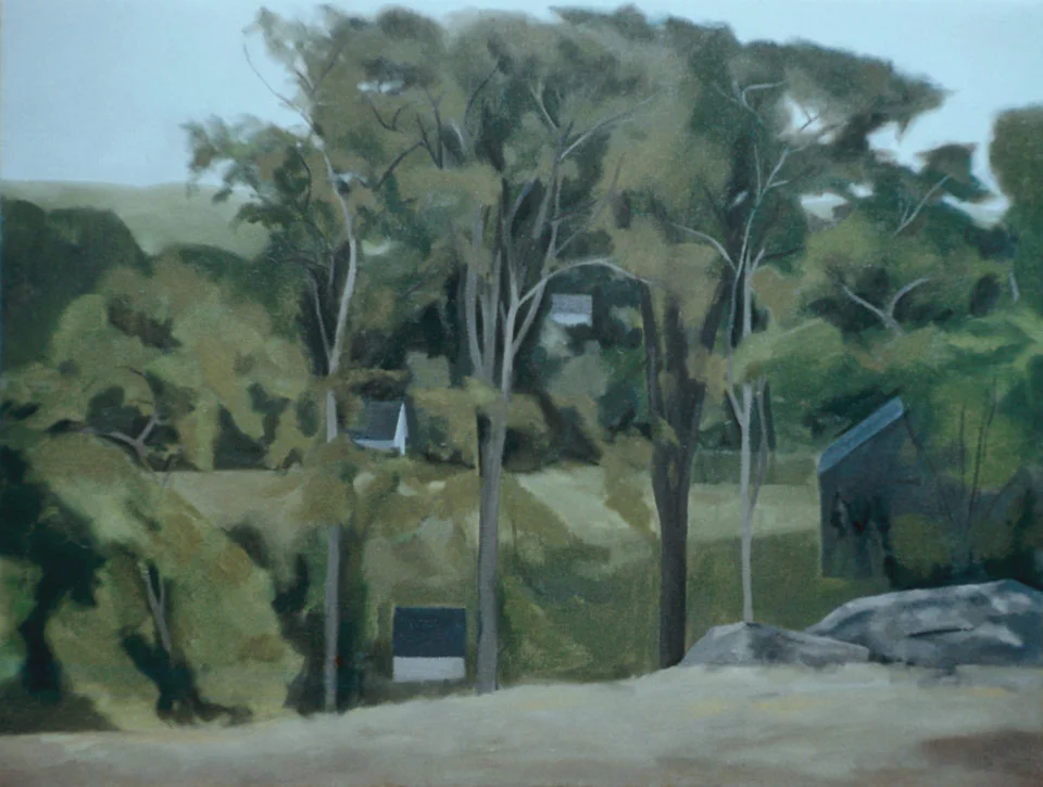 The three elms, Great Barrington, MA oil on canvas 18 x 14