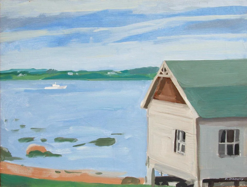 Ricky Weed's Lobster Shack, Deer Isle Maine oil on board 20 x 16