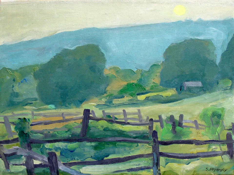 Wittenburg Sunrise oil on canvas 18 x 14