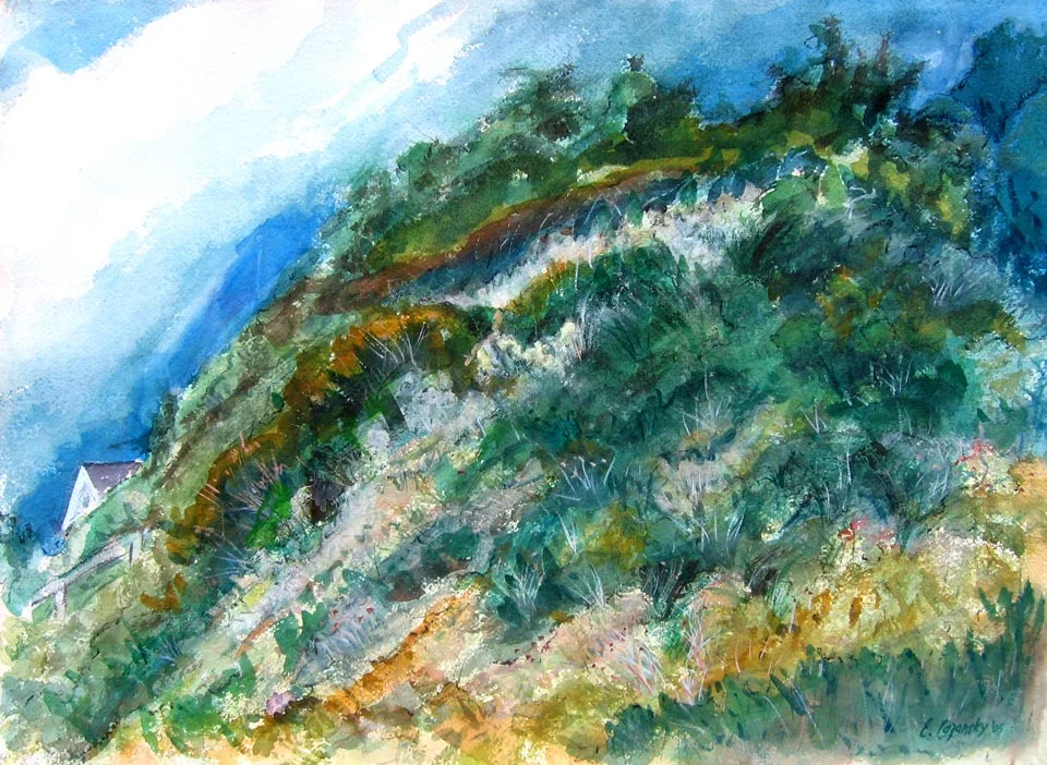 Great Dune, Wellfleet MA watercolor 32 x 23