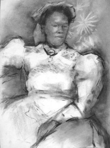 Winifred Herring charcoal on paper 19 x 24