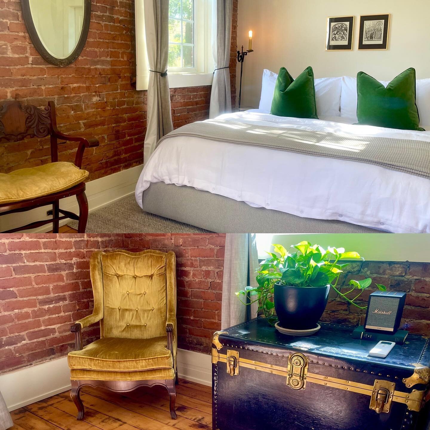 Staying at a delightfully restored historic hotel in Gold Country. Our room is absolutely delightful, with exposed brick walls and antique furniture.
.
@imperialhotelamador 
.

#hotel #hotels #hotelboutique #hotelstay #besthotel #besthotels #besthote