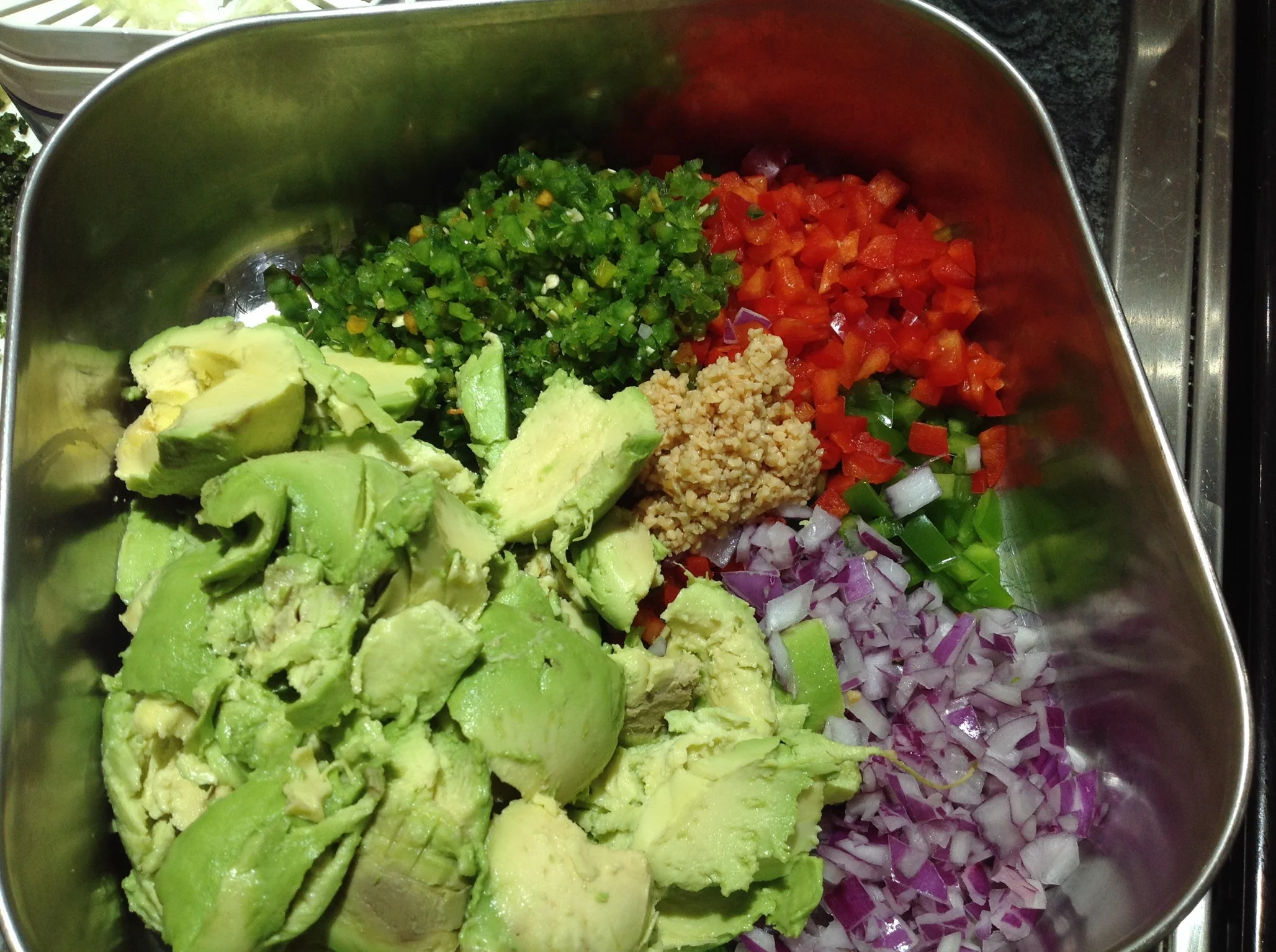 Fixings for Garlicky Guacamole.JPG