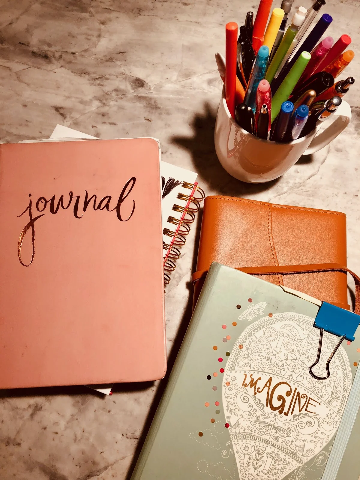 Middle schoolers journaling during December