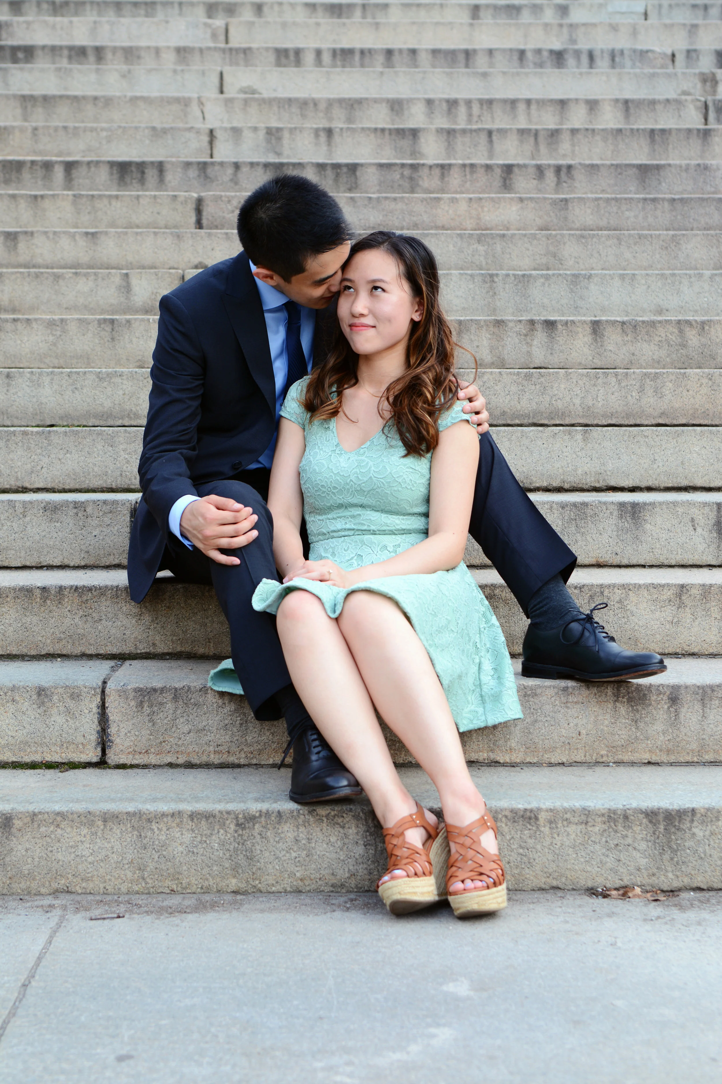 When your brand new fiance says something ridiculous in your ear...