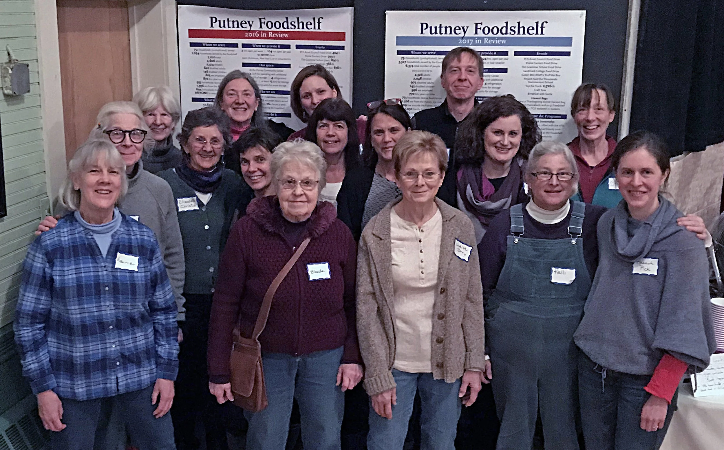 Some of our 50± volunteers gathered at our 2018 annual meeting. Join us! (Photo: Susan Kochinskas)
