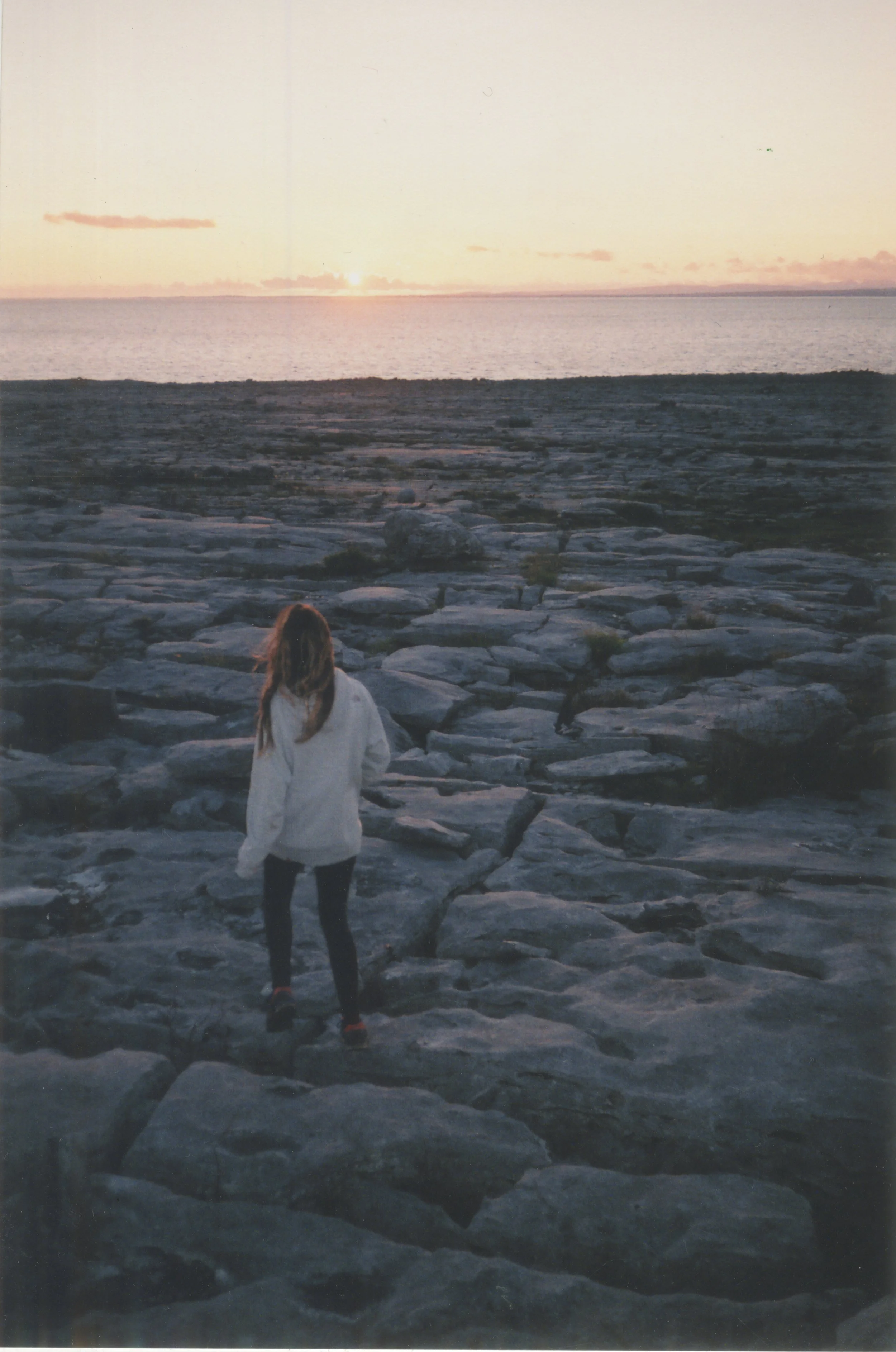 Off to find some seaweed, the sunset on the Wild Atlantic Way is something special..