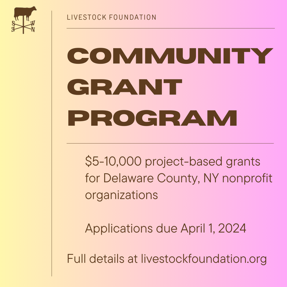 Announcing new Community Grant Program — Livestock Foundation
