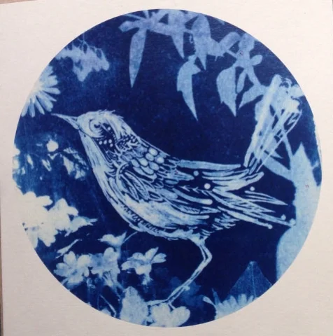 cyanotype card