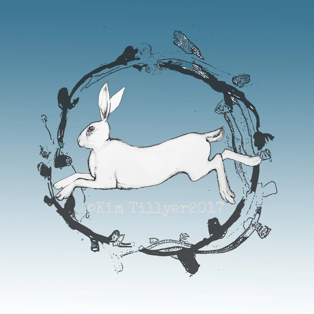 White Hare Print