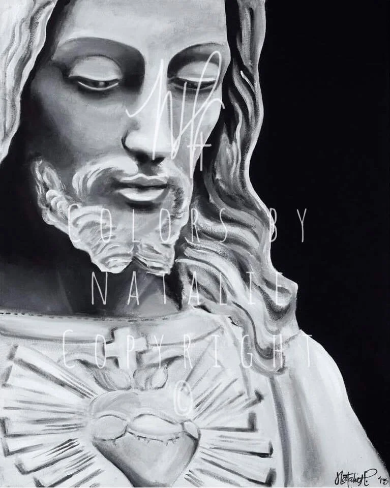 Heart Jesus Script Sacred Heart Of Jesus Drawing