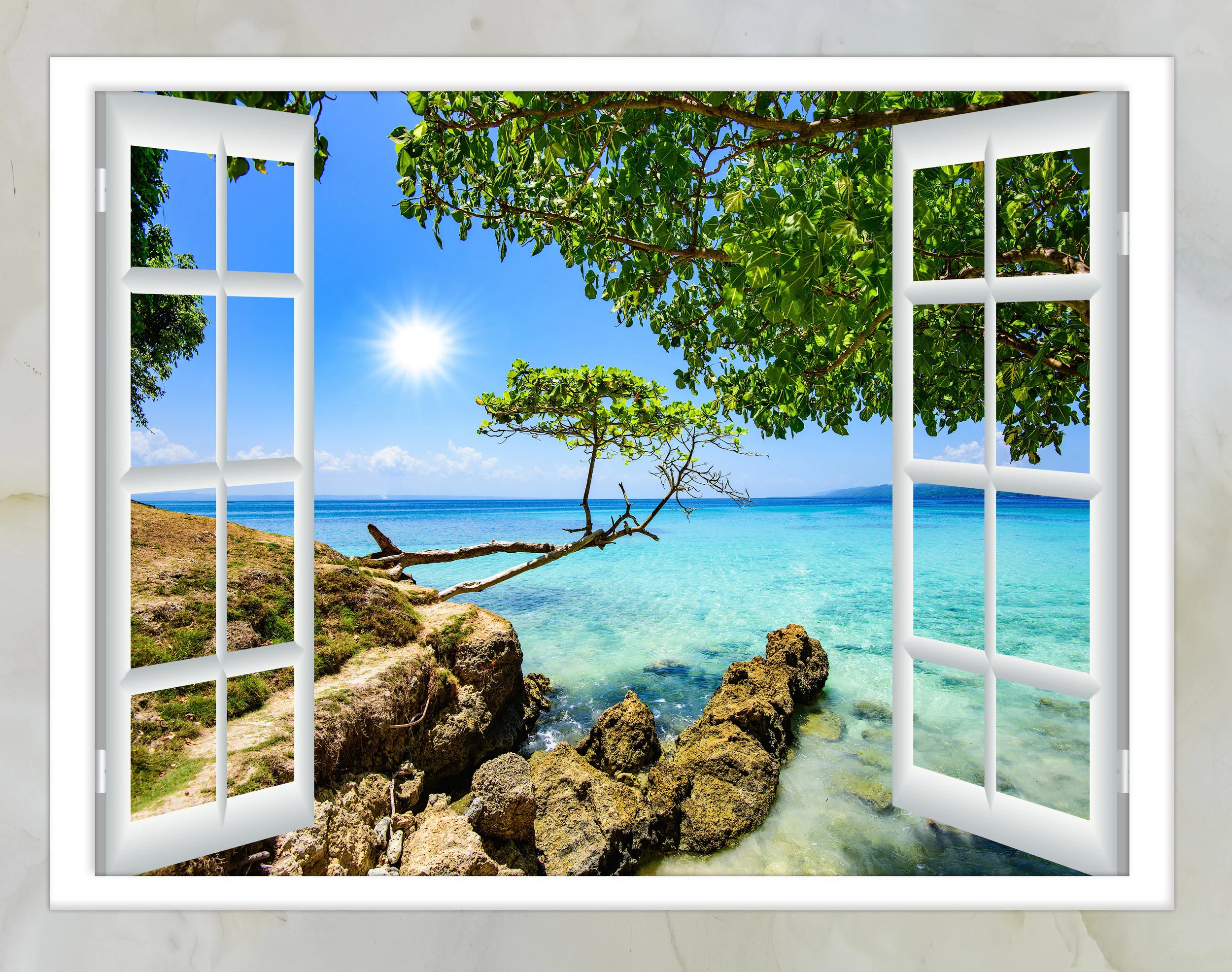 From blue painter’s tape to blue waters…