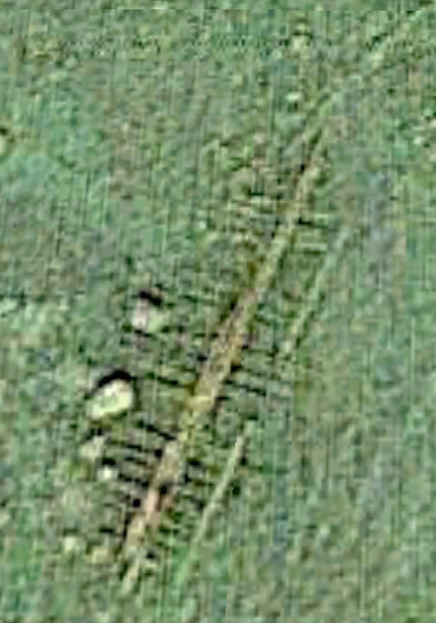 Wreck of the schooner Consuelo (#4) as viewed in Google Earth.
