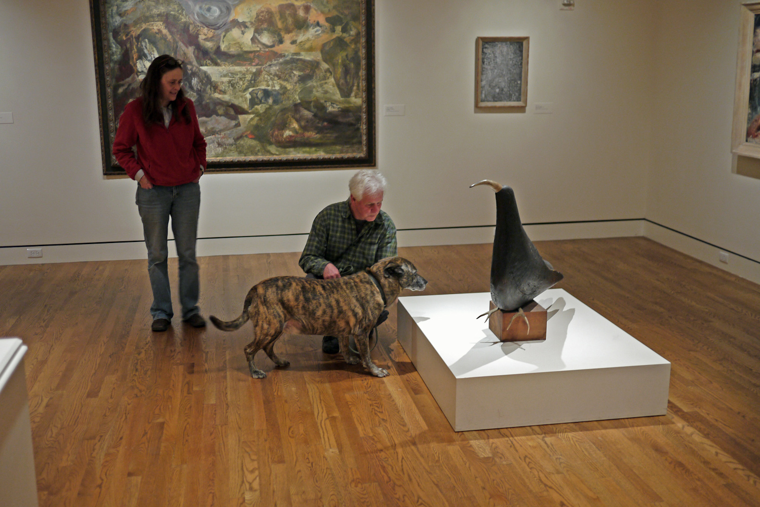  Owners Steve and Tannis with dog Buddy at “Thunderbird” by Mark Sponenburgh, 1945/1950. Image taken on March 13, 2013.   