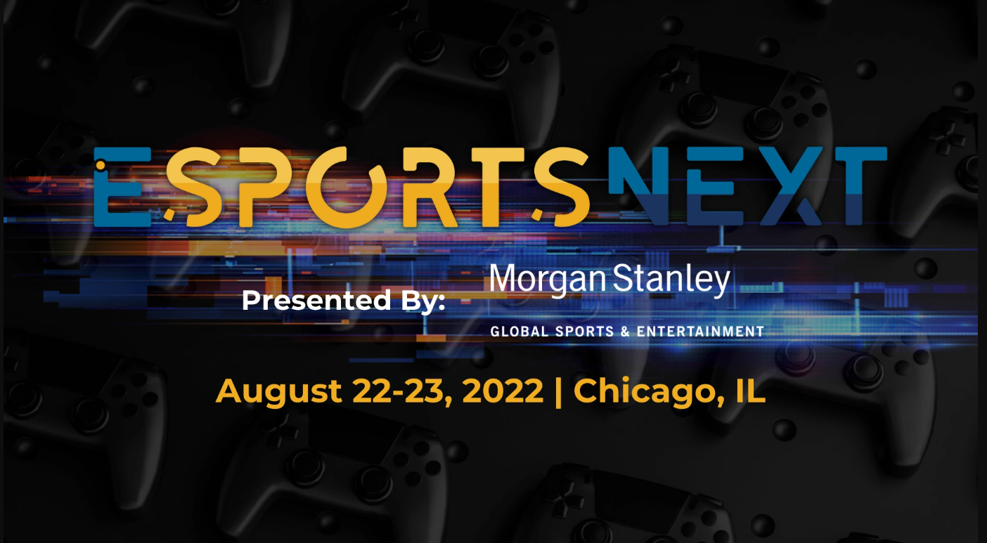  I’ll be attending Esports Next in Chicago Aug 22-23 
