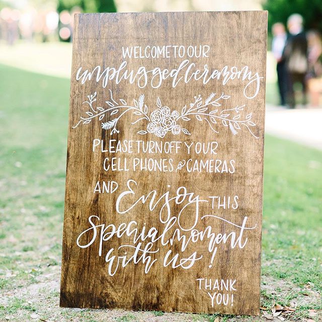 Photo: Aaron and Jillian Photography Calligraphy: J.Lily Design