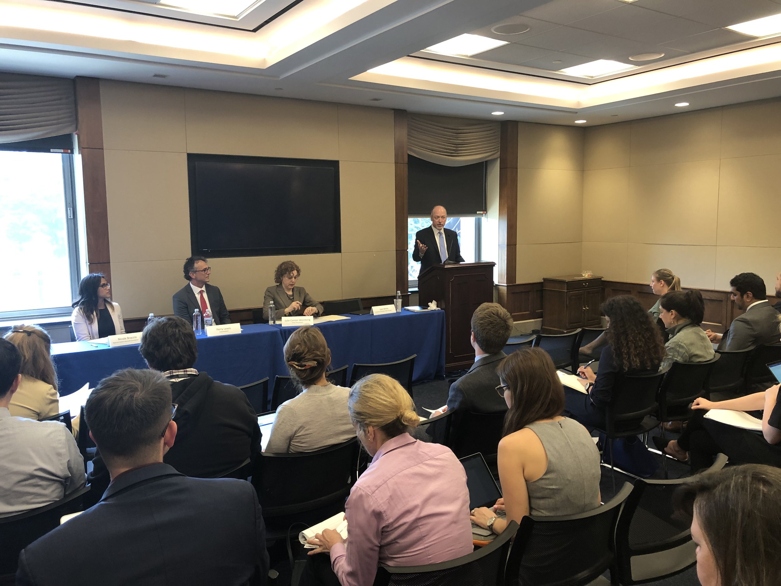 Speakers from left to right: National Patient Advocate Foundation's Nicole Braccio, CoverMyMeds' Perry Lewis, Prime Therapeutics' Julie Cantor-Weinberg, and CAHC's Joel White