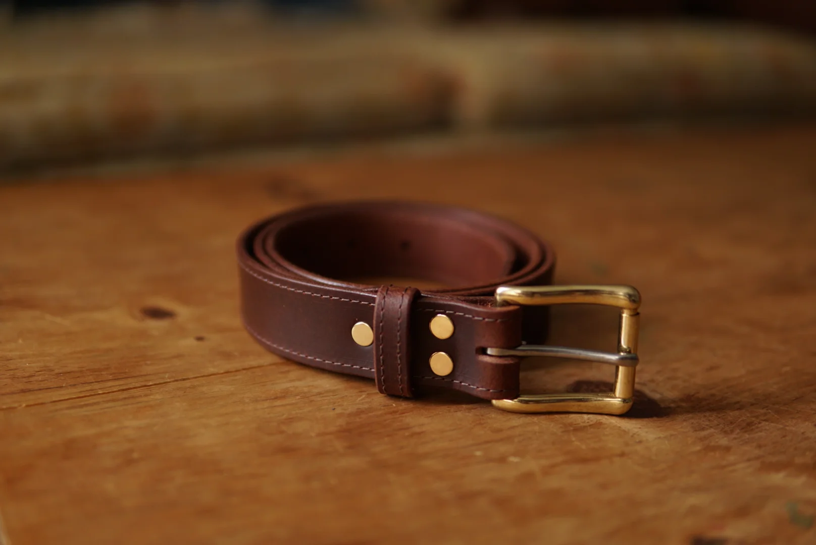 Stitched-border Belt