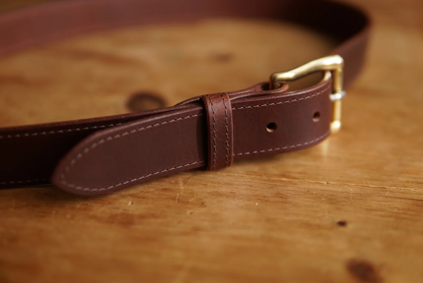 Stitched-border Belt