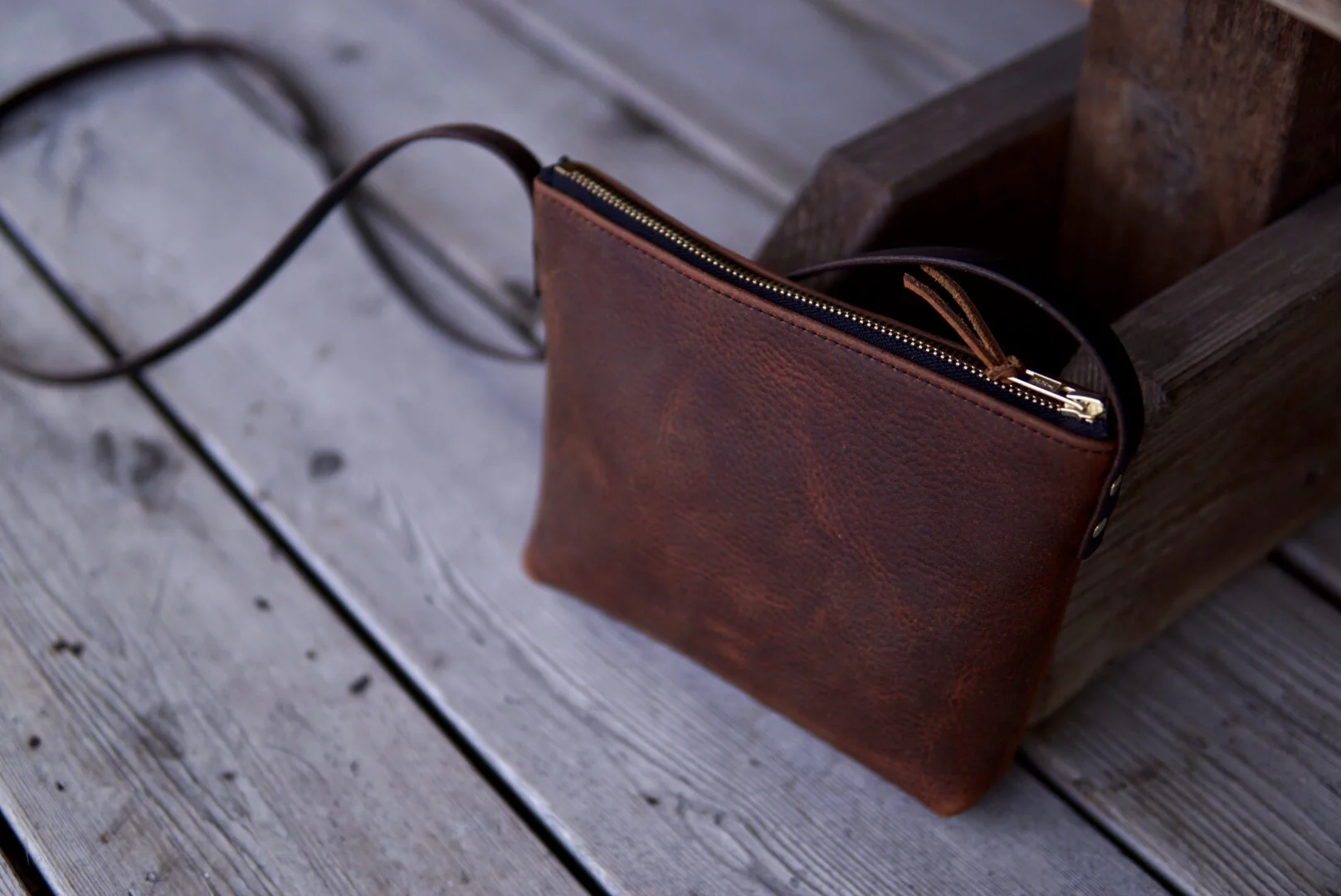 Zippered Crossbody Purse