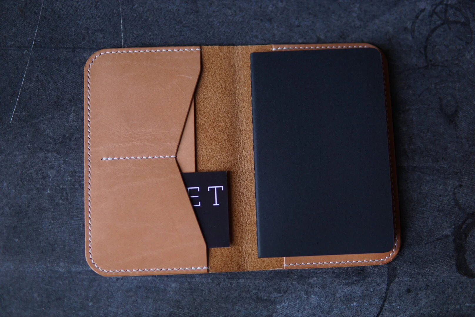 Moleskine/Passport Cover (Russet) — GUSSET LEATHER