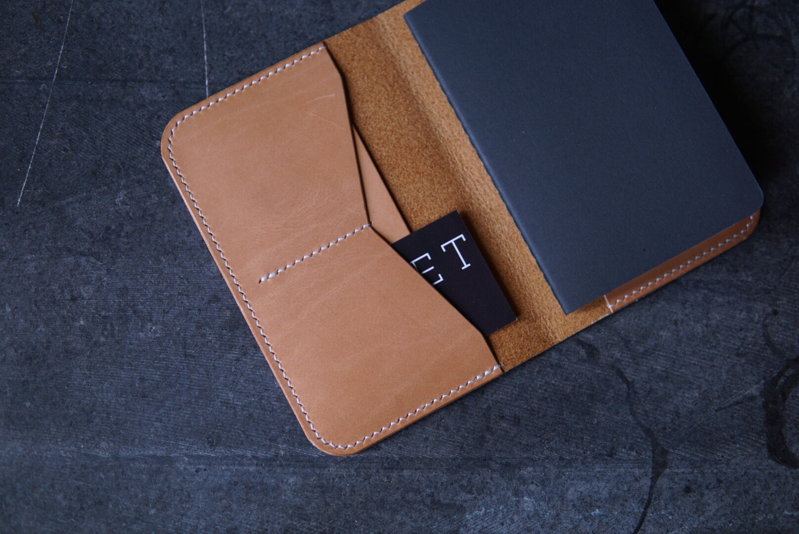 Moleskine/Passport Cover (Russet) — GUSSET LEATHER