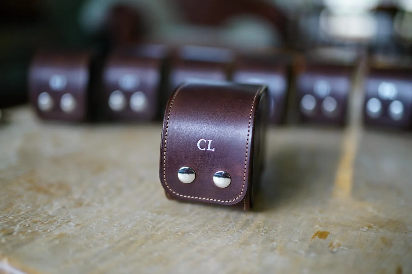 Custom watch rolls for a group of groomsmen 🕰️