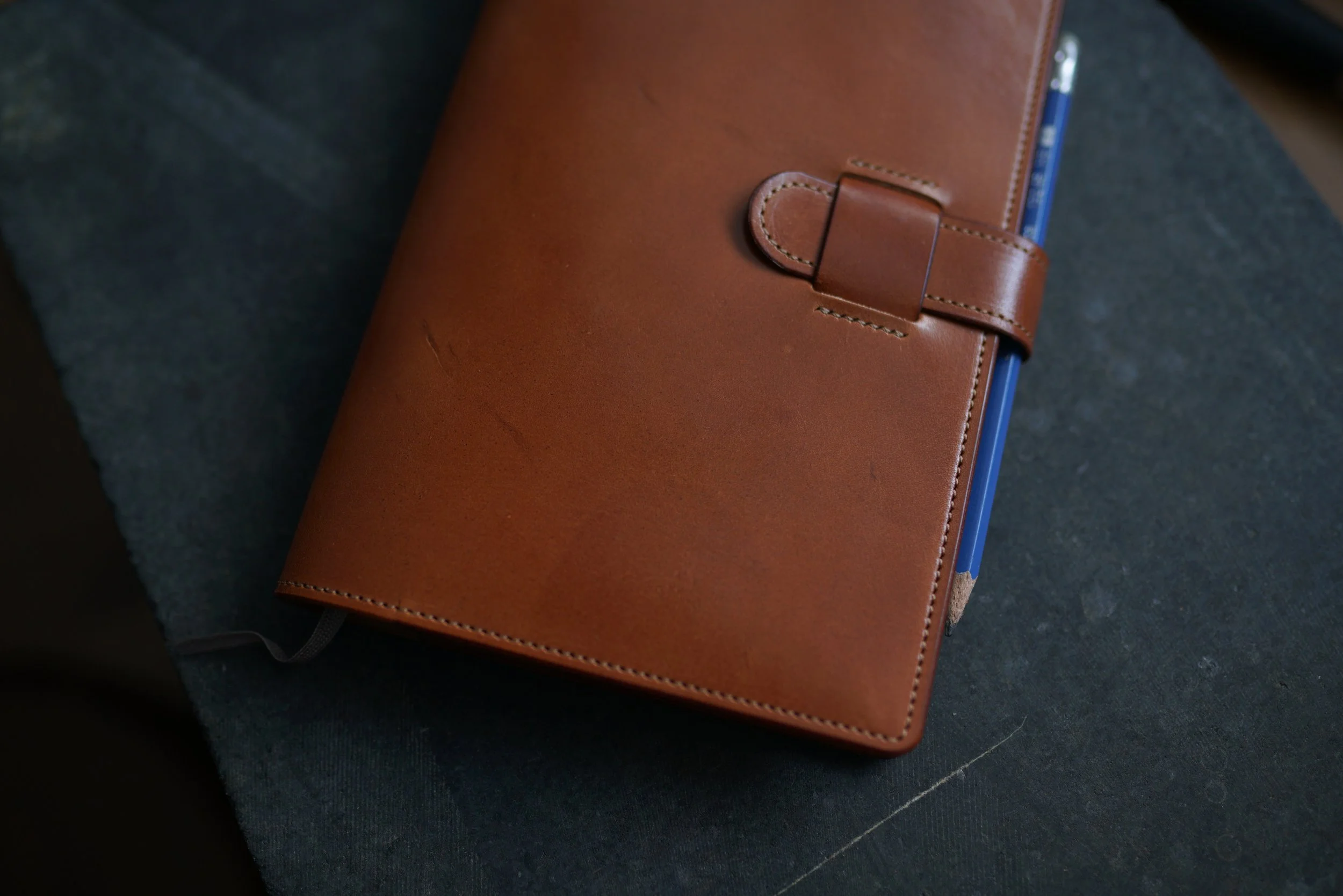 Friction fit slip closure, A5 notebook cover (Copy)