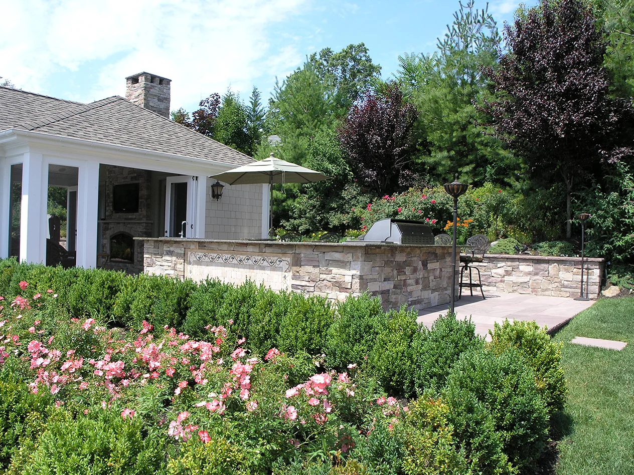 Landscape design with planting in Long Island, NY​​​​​​​