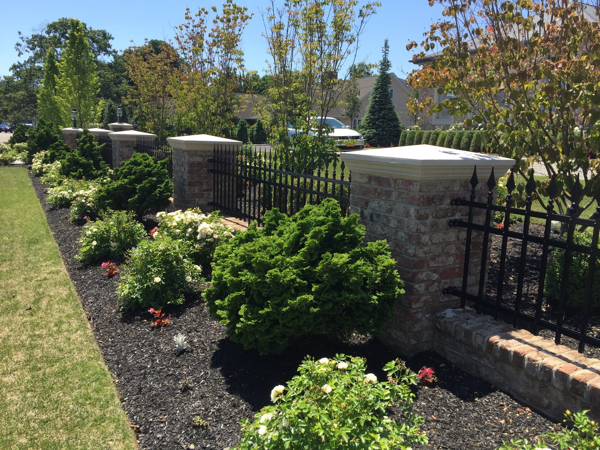 Landscape design with plantings in Long Island, NY​​​​​​​