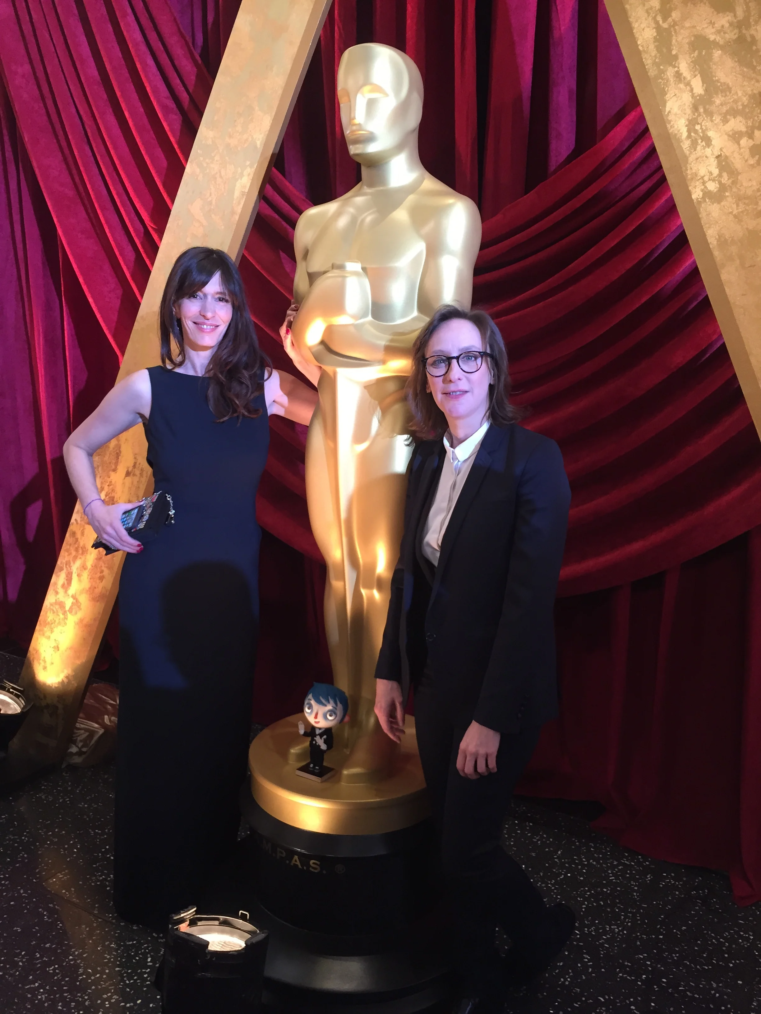  Pauline Gygax and Celine Sciamma from MY LIFE AS A ZUCCHINI at the 2017 Academy Awards 