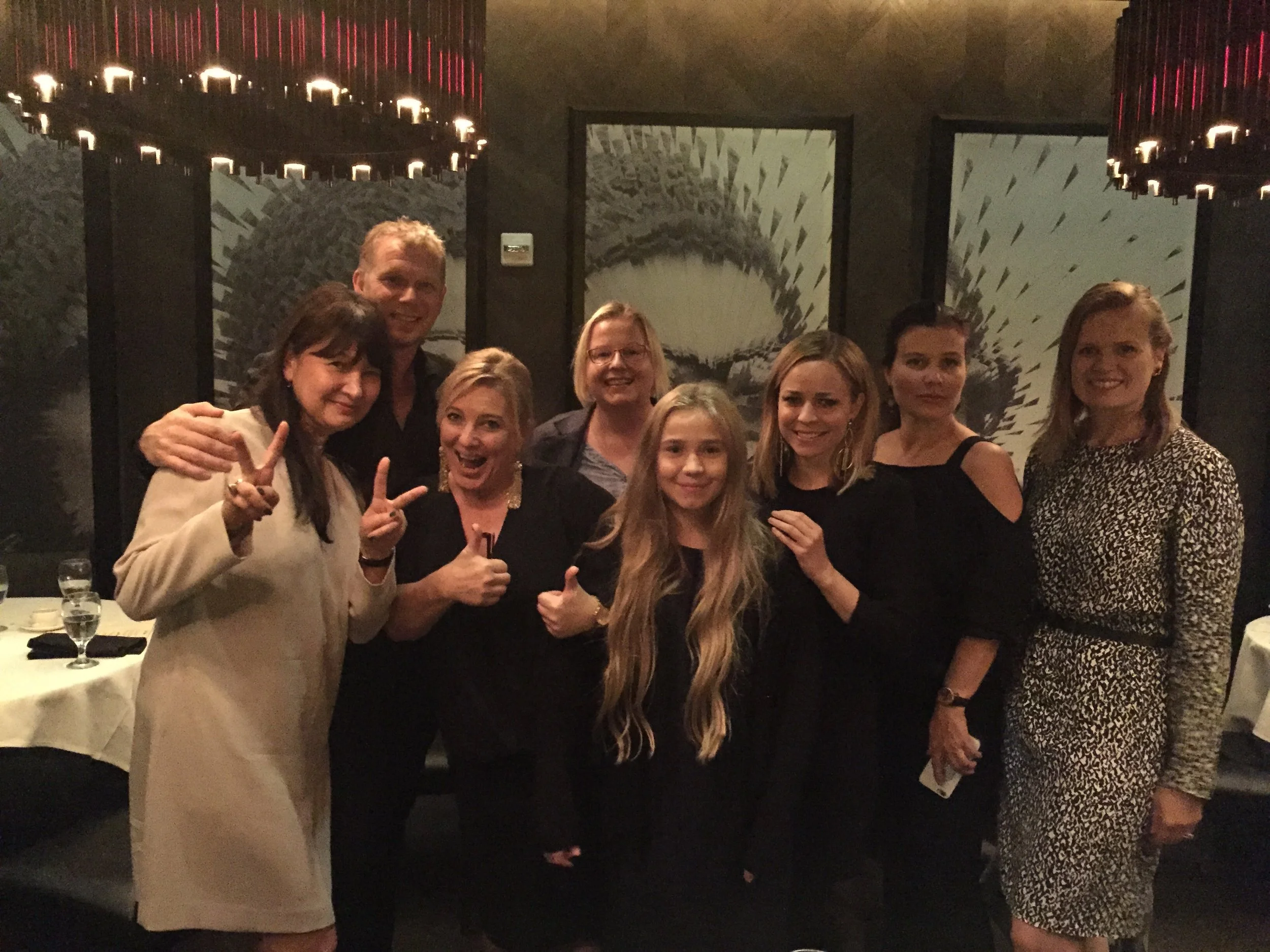  Tatiana Detlofson with the filmmakers and cast from LITTLE WING at the Hollywood Foreign Press Association dinner.&nbsp; 