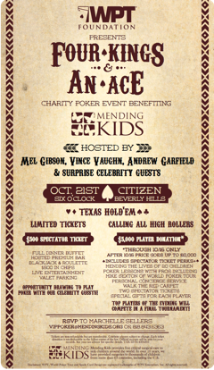 MENDING KIDS POKER PARTY
