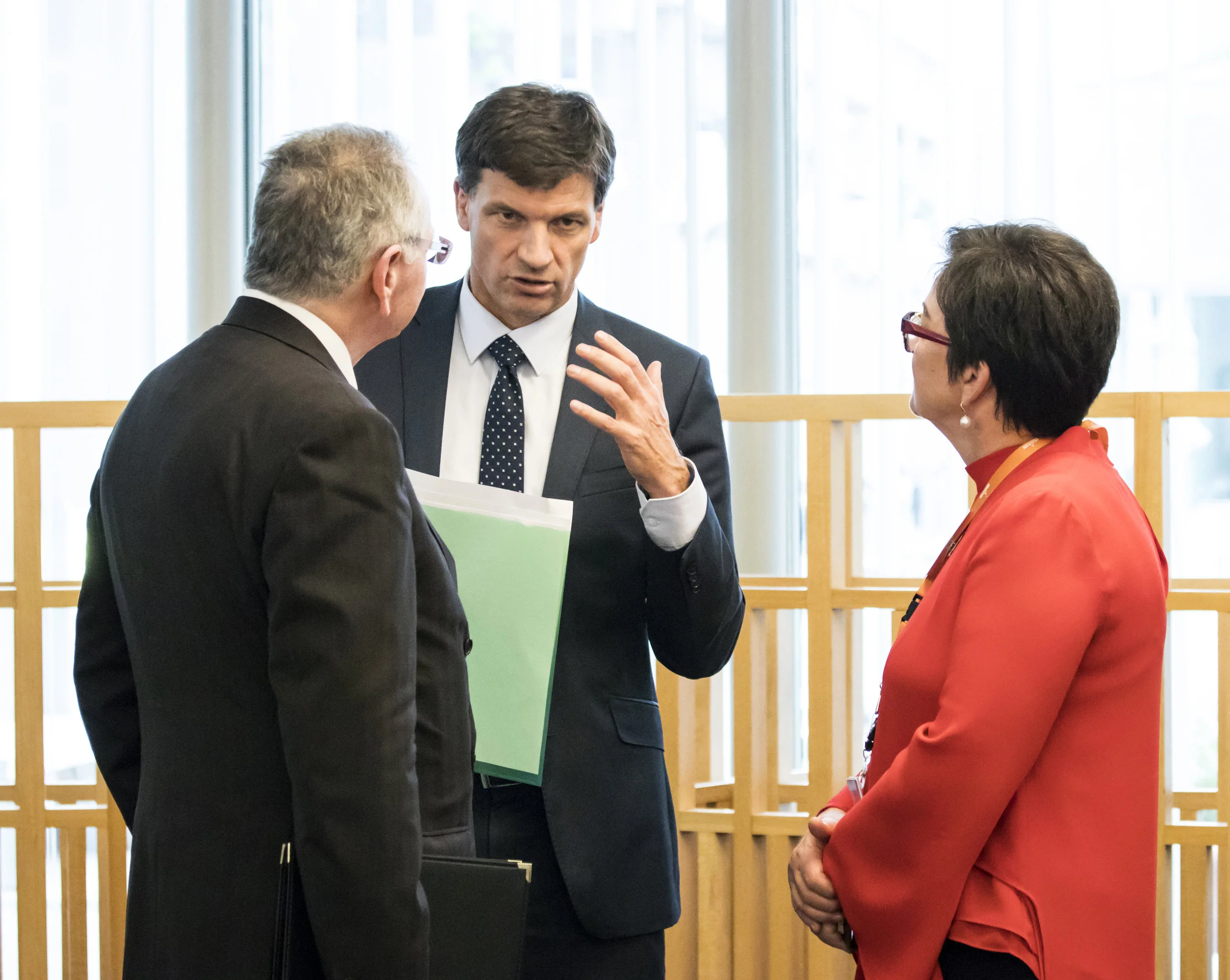 Steven Skala (Chair CEFC), Angus Taylor (Federal Minister for Energy) and Andrea Slattery - Canberra